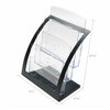 Deflecto Magazine Holder, 3 Tier, Black DEF693704